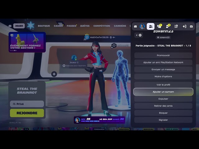live trade steal the brainrot fortnite (j'ai commencé a jouer samedi)