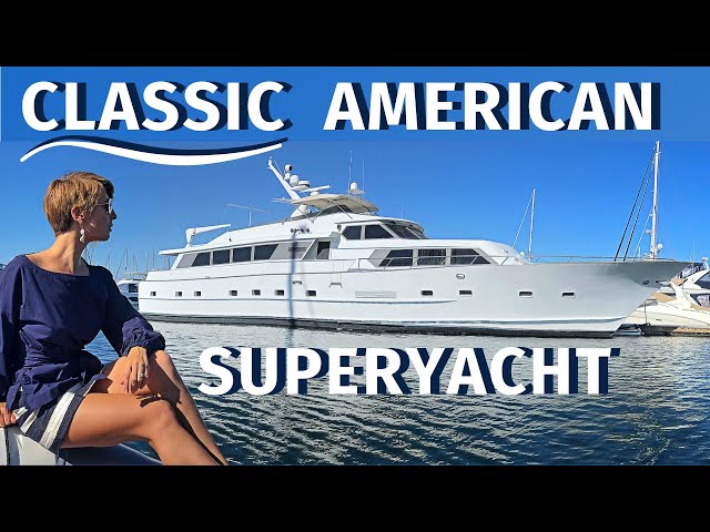 $599,000 1984 BROWARD 98' 30M CLASSIC SUPERYACHT WALKTHROUGH & SPECS / Liveaboard Motor Yacht Tour
