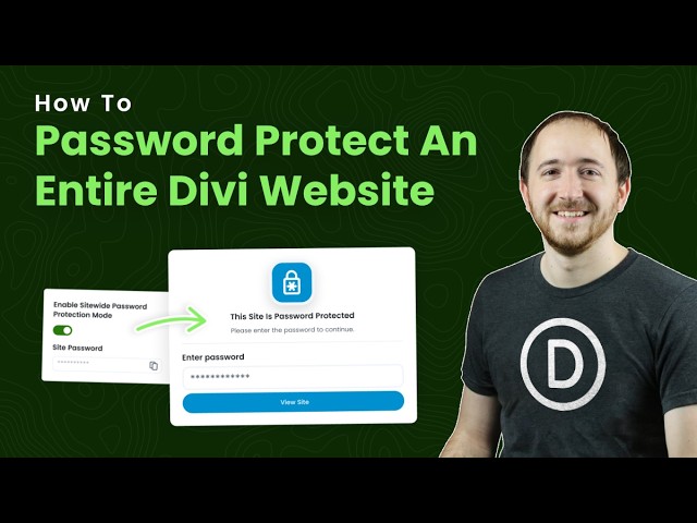 How To Password Protect An Entire Divi Website