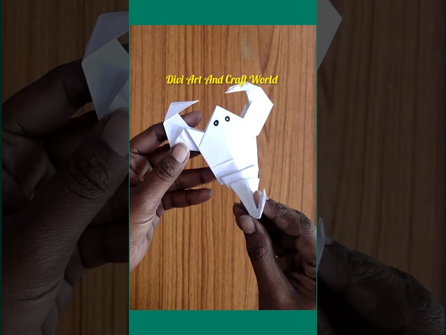 How to make paper scorpion 🦂 / Origami Scorpion #shorts #papercraft