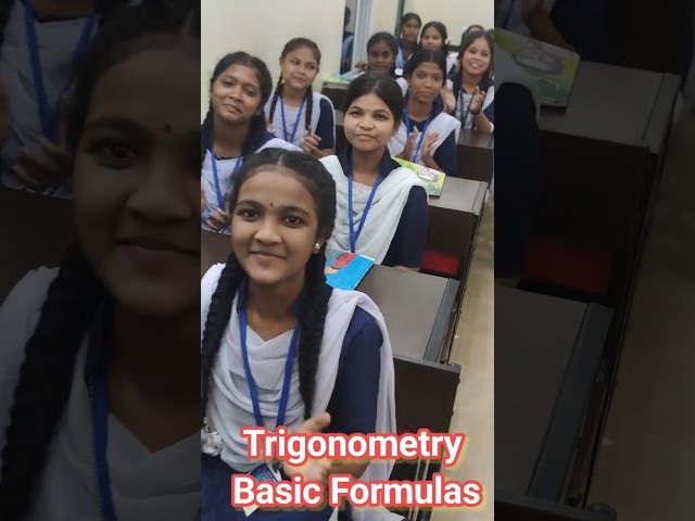 trigonometry Basic Formulas shorts|Math Formula |Trigonometry formula  #class10maths #trigonometry