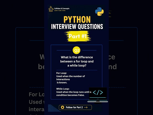 #Top 5 Python Interview Questions | Part 1 | Can you answer them all? 🐍 #python #cse #interviews