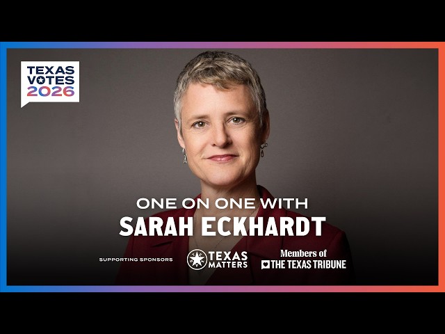 One on one with Sarah Eckhardt
