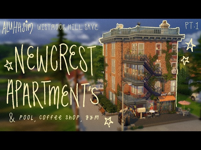 building rom-com apartments for my 2000s save file ☕💫🏢the sims 4 long play pt.1