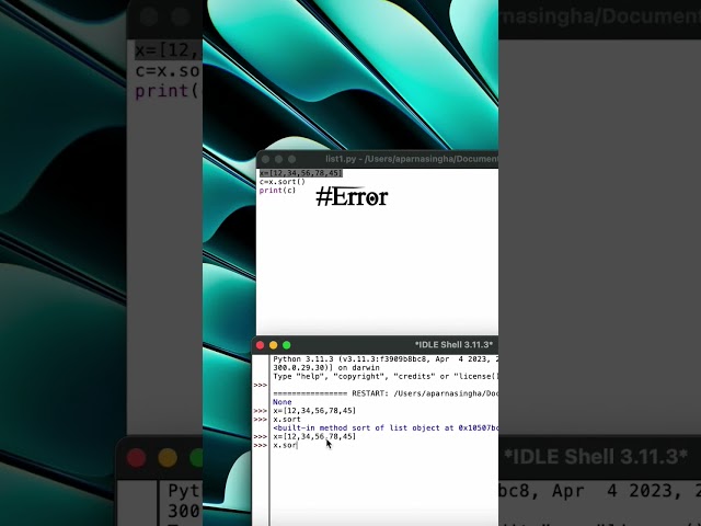 how to use the sort keyboard in the List (python)? #progra #programming