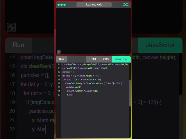 Text to Shape Morphing Canvas Header
