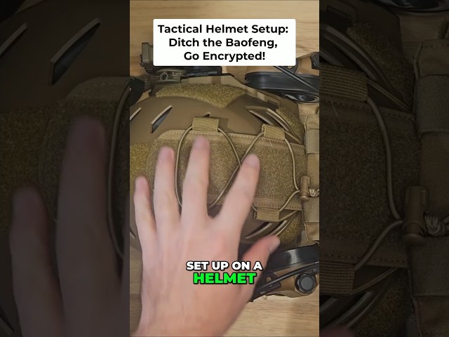 Upgrade your tactical helmet with encrypted comms ⬆️🛡️