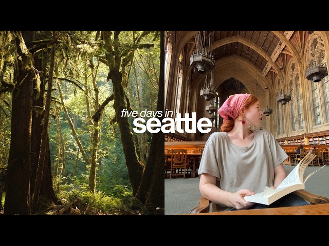 a week in seattle: pnw summer, bookstores, olympic national park solo, USA vlog