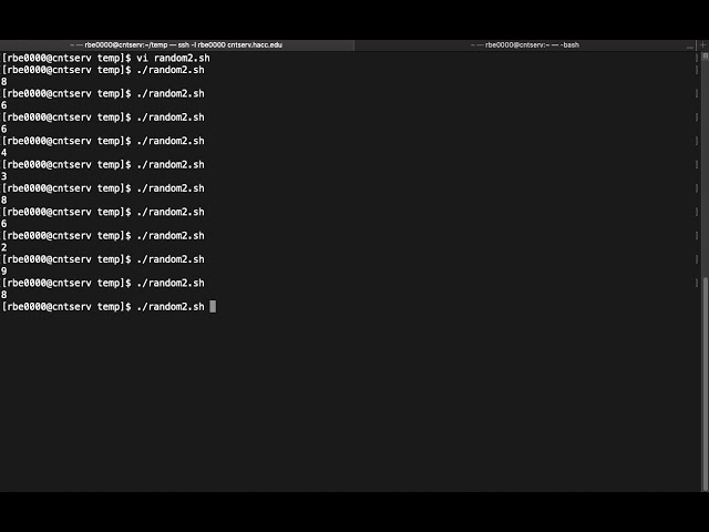 Shell Scripting 101: getting a random number