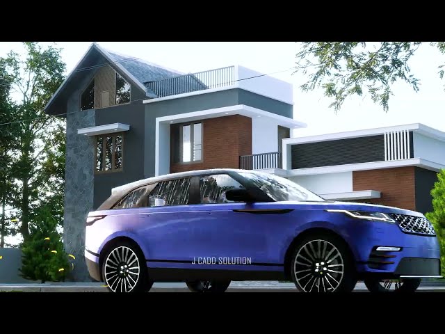 Architectural 3d walkthrough Animation | Modern house design | Exterior Visualization