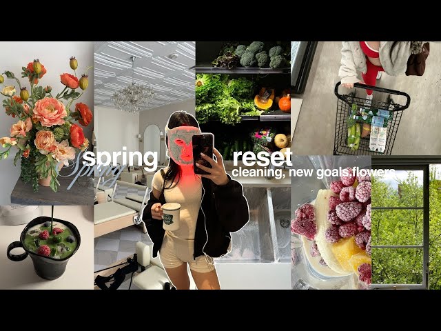SPRING RESET | deep cleaning, fresh energy, productivity, new goals + recipes