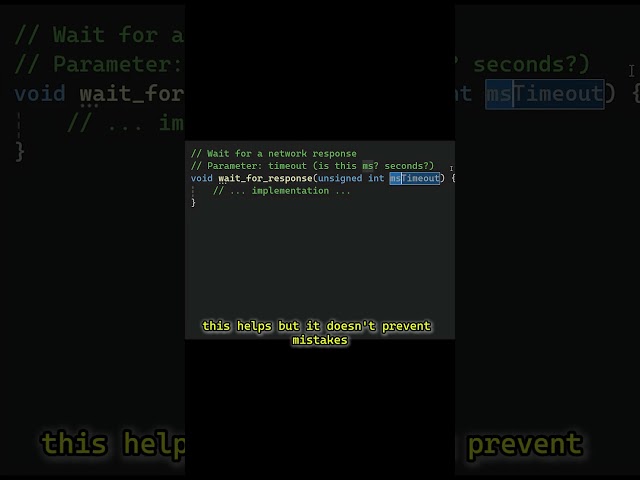 Why void func(int time) is Bad Code ❌