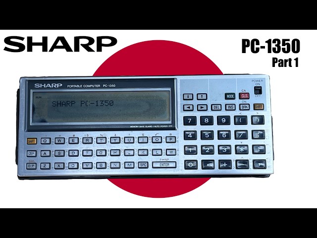 🇯🇵 Sharp PC-1350: Part 1 (Power on & Disassembly) [#TCE0726]