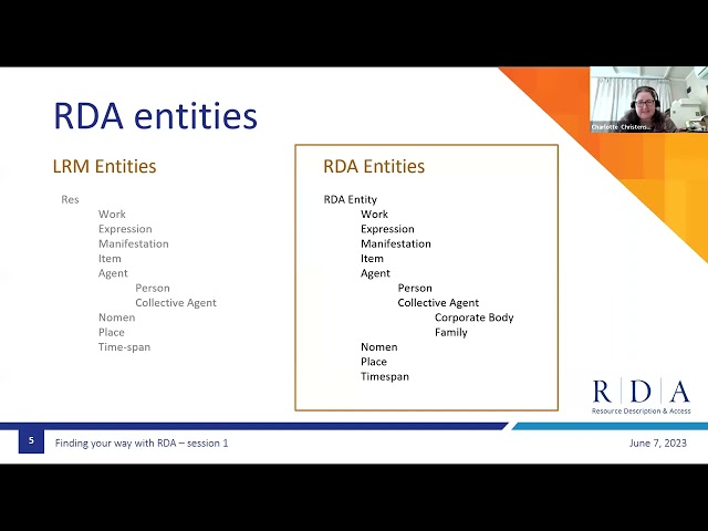 Finding Your Way with RDA -- Session1