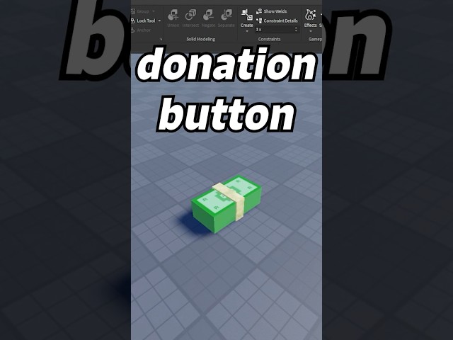 How to make a DONATION BUTTON for your Roblox game. #roblox #robloxstudio