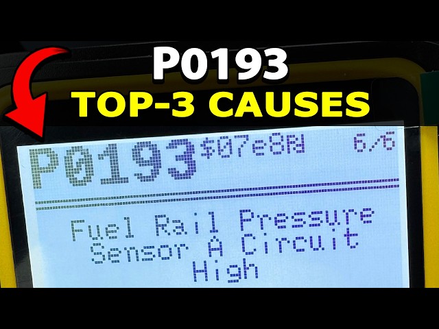 How To Fix P0193 Engine Code: Fuel Rail Pressure Sensor Circuit High Input. TOP-3 Possible Causes!