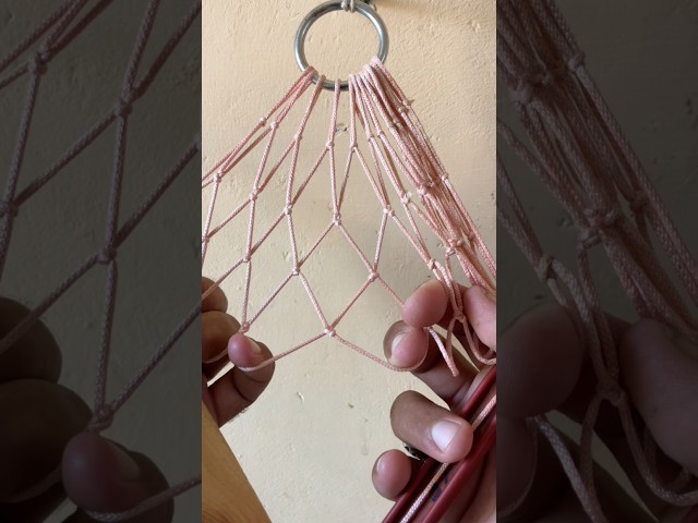 Net knot on ring for beginners #shorts #viralshorts #netknot