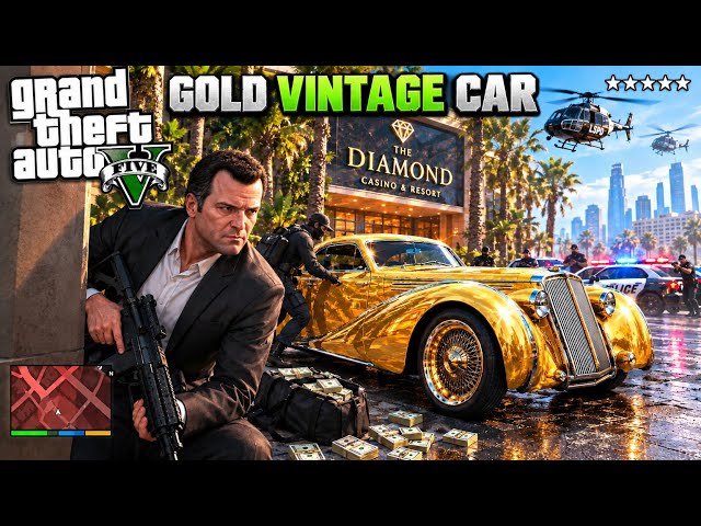 I STOLE The Rarest GOLD VINTAGE CAR In GTA 5🔥 | GTA 5 GAMEPLAY #10