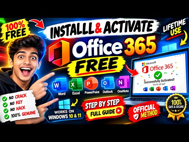 How to Install & Activate Microsoft Office 365 FREE | Full Step-by-Step Guide 2026#viral#viralvideo