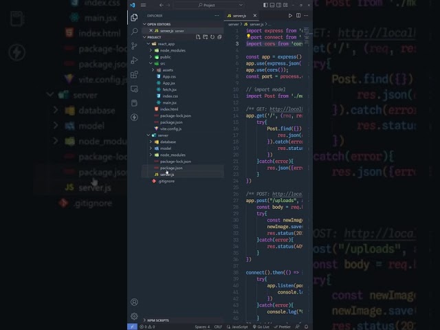 Using Import Syntax in Express Js Node Backend #shorts