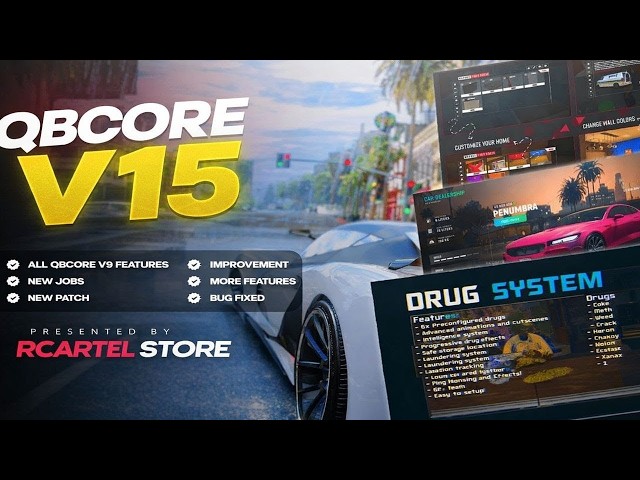 Best QBCore Server for Sale 2025 | FiveM Server Supreme V15 | 400+ FiveM Scripts, Mods & MLOs Packed
