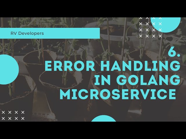 6 Error handling in golang Microservice