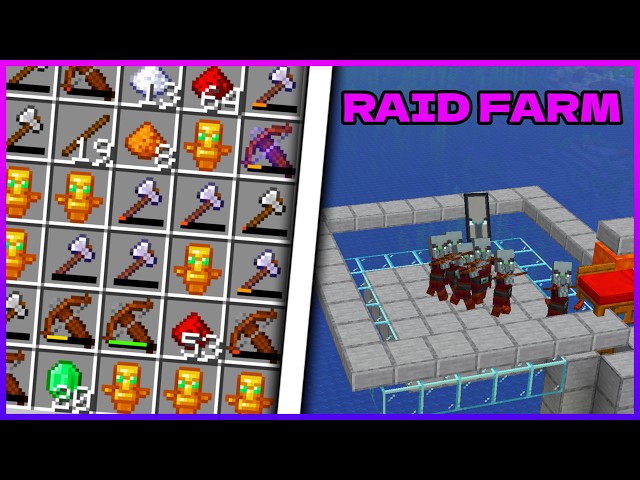 The EASIEST Raid Farm in Minecraft 1.20+ | Tutorial