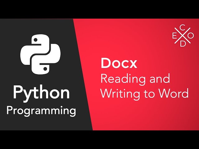 Advanced Python Programming: Reading and Writing to Documents with docx