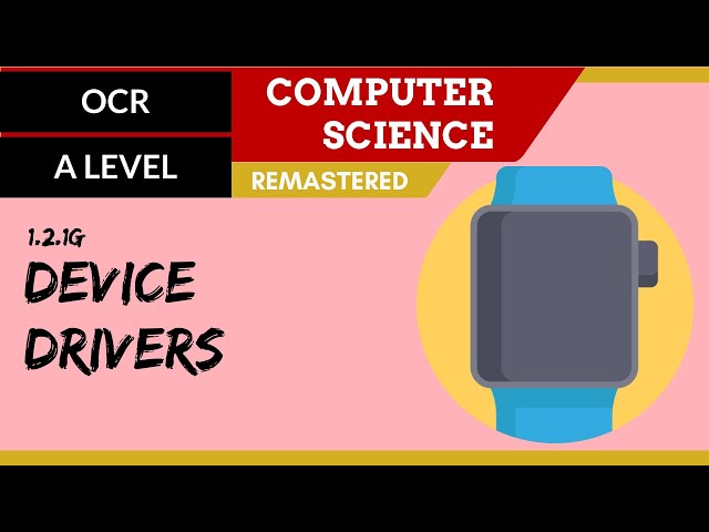 19. OCR A Level (H046-H446) SLR4 - 1.2 Device drivers