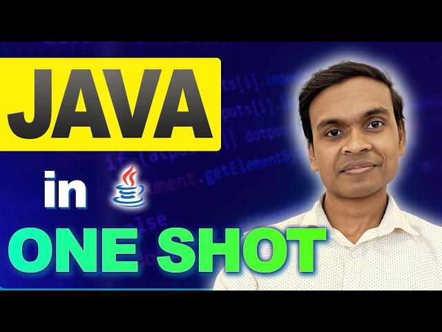 Java One Shot 🔥 | Complete Java Tutorial for Beginners in Hindi