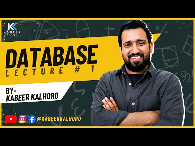 Database | Lecture 1 | Introduction to Database & DBMS | Computer Science