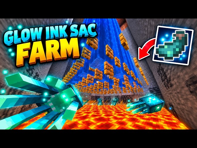 Minecraft Glow Ink Sac Farm Tutorial!