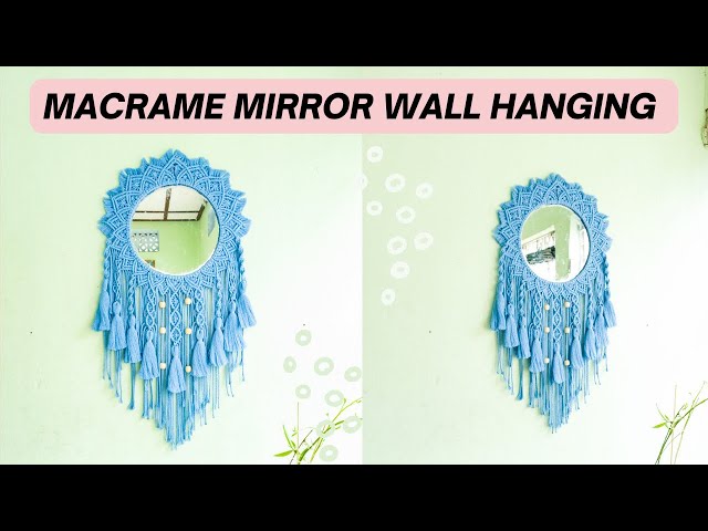Macrame Mirror Wall Hanging| Boho mirror tutorial | Macrame Mirror #macramemirror  #macrame #macramè