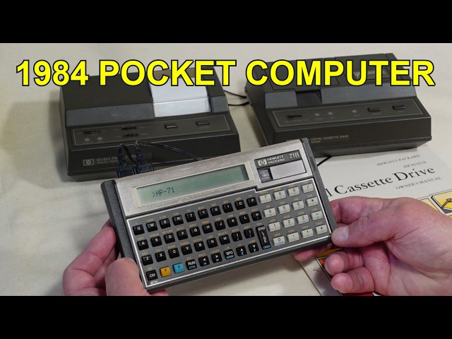 1984 Hewlett Packard HP-71 Pocket Computer - Practical Demonstration - Part 1