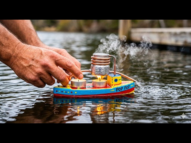 Simple Heat Engine Science Experiment DIY Pop Pop Boat: How It Works