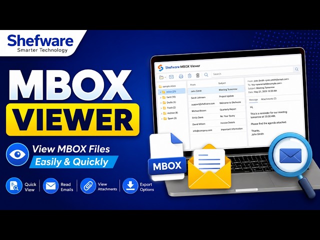 MBOX Viewer Tool – How to Open & View MBOX Files Easily