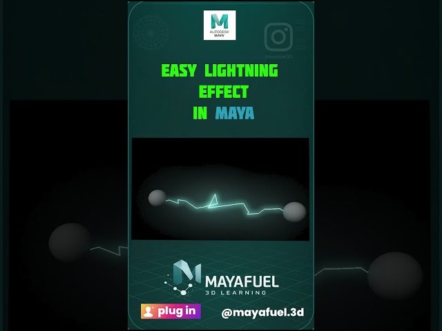 Create This Lighting Effect in Maya in 30 Seconds 💡🔥