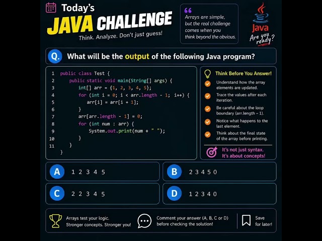 Can you predict the answer?#dsa #java #coding #interview #question #programming #shorts #placement
