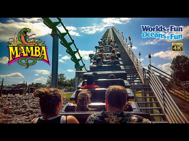 2025 Mamba Roller Coaster On Ride 4K POV Worlds of Fun