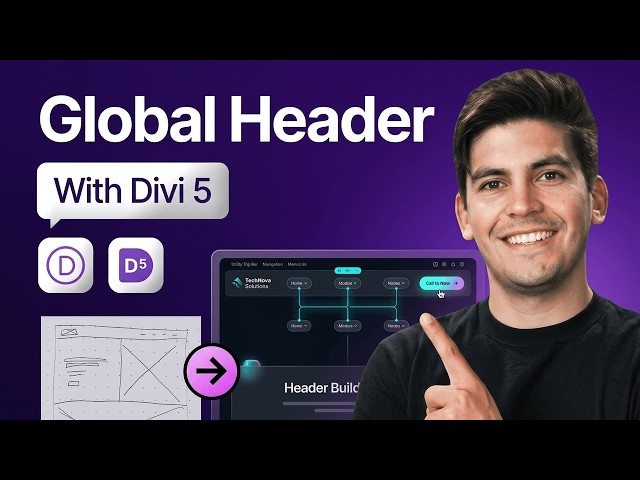 Divi 5 Theme Builder Tutorial: How to Create a Custom Global Header 🛠️