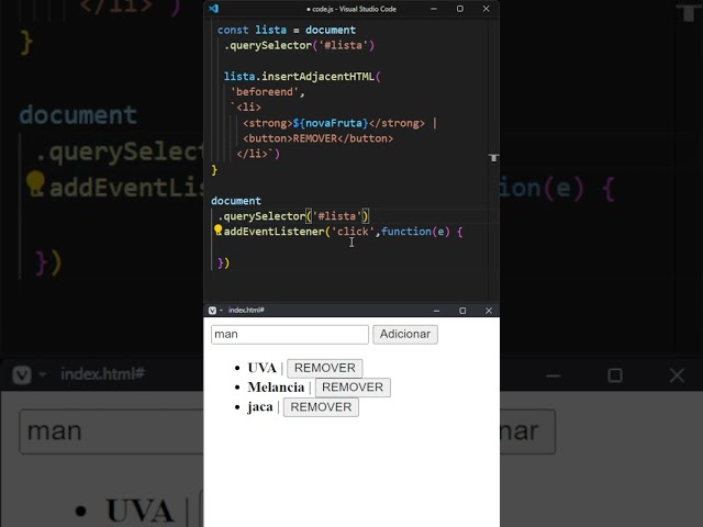 Lidando com eventos Javascript em elementos criados dinamicamente