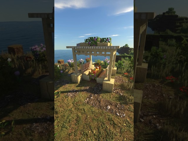 Minecraft Gazebo Design #minecraftshorts #minecraft #shorts