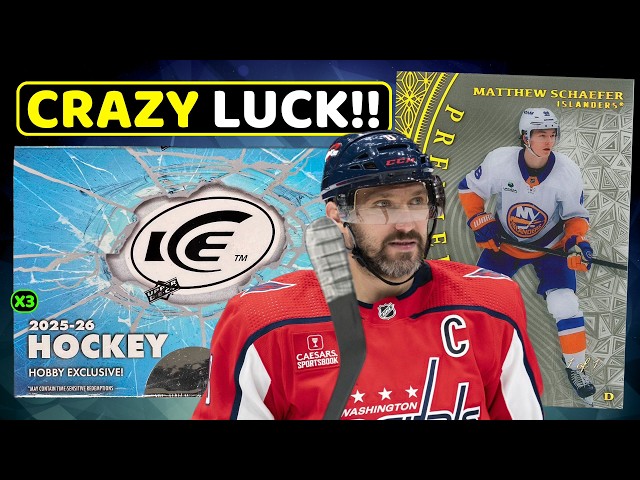HUGE PULLS FROM THE ALL NEW ICE! - 2025-26 Upper Deck Ice Hockey Hobby Box Break x3