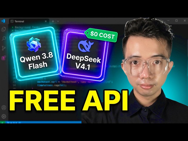 Get NOW FREE API Qwen 3.8 Flash & DeepSeek V4.1 Flash in 7 Days | Claude Code Alternative