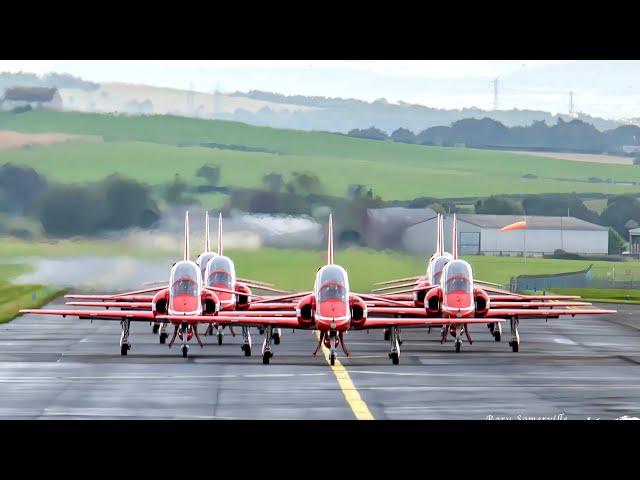 SIA26 The Legendary Red Arrows Final Departure from the 2026 Scottish Airshow!