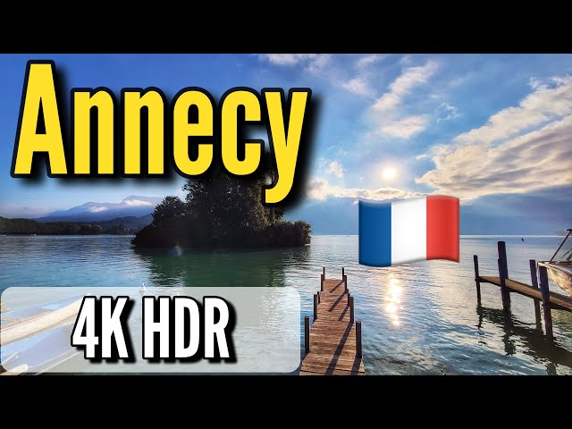Annecy - morning walk | France FR - October 2021 | 4K HDR 10+