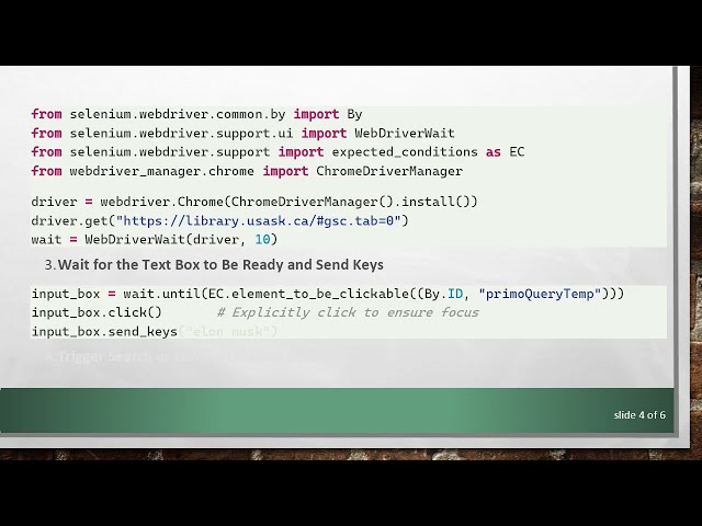 How to Set Focus on a Text Box Using Selenium in Python