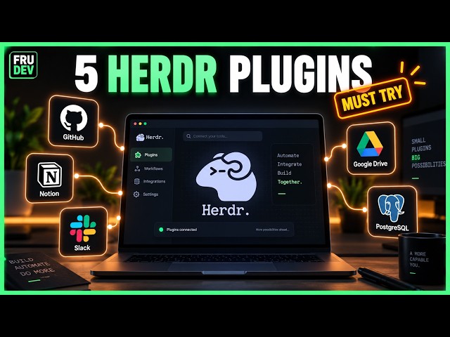 5 INSANE Herdr Plugins That Turn It Into an AI Command Center