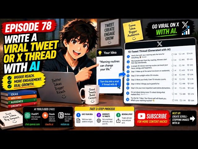 Write a Viral Tweet or X Thread with AI
