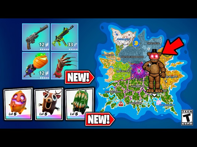 The NEW HUGE FORTNITEMARES Update! (FNAF, New Exotics, New POI's)